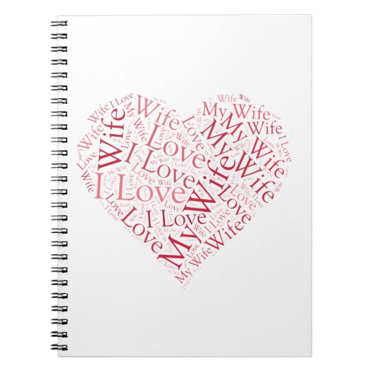 Carnet J'Aime Ma Femme (Devant)