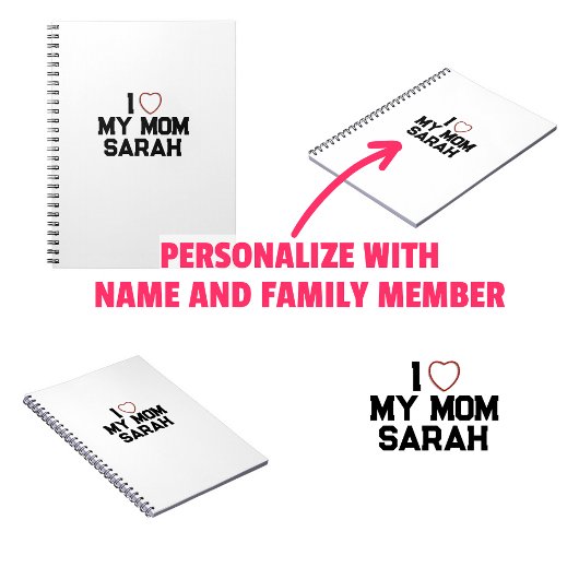 Carnet J'aime ma mère