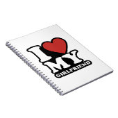 Carnet J'aime ma petite amie, j'aime mon gf, j'aime mon g (Côté Droit)