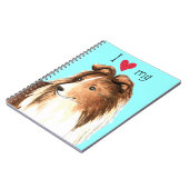 Carnet J'aime ma Sheltie (Côté gauche)