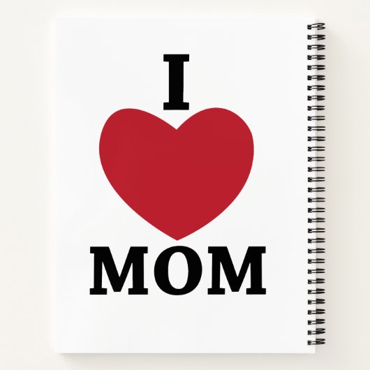 Carnet J'aime maman (Dos)