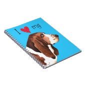 Carnet J'aime mon Basset Hound (Côté Droit)