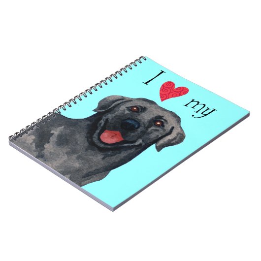 Carnet J'aime mon Black Lab (Côté gauche)