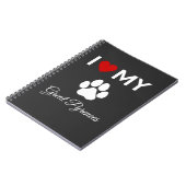 Carnet J'aime mon chien des Grands Pyrénées (Côté gauche)