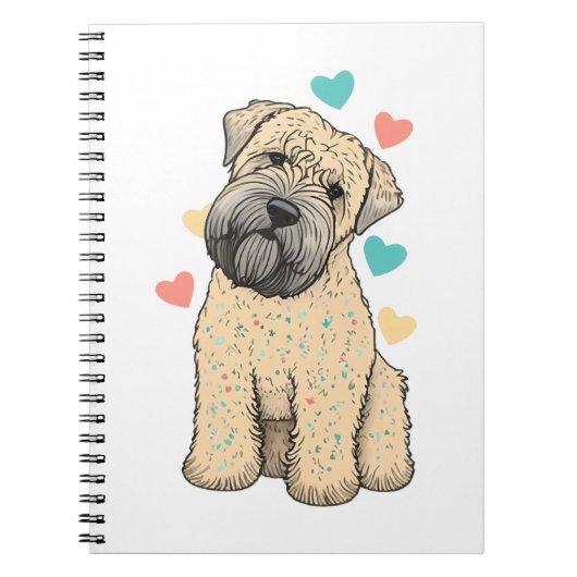 Carnet J'Aime Mon Coeur De Chien Faisant Du Terrier Doux (Devant)