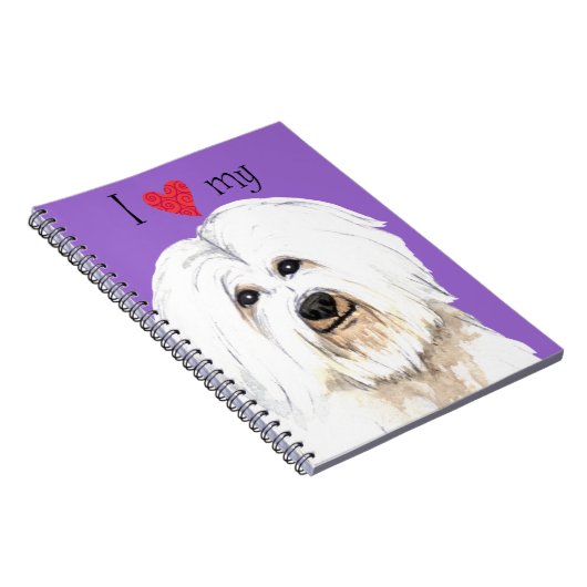 Carnet J'aime mon coton de Tuléar (Côté Droit)