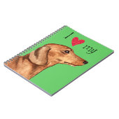 Carnet J'aime mon Dachshund (Côté gauche)