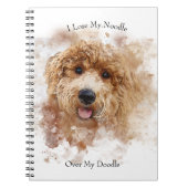 Carnet J'Aime Mon Doodle D'Or (Devant)