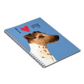 Carnet J'aime mon Fil Fou Fox Terrier (Côté Droit)