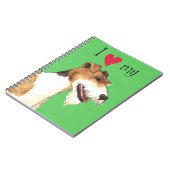 Carnet J'aime mon Fox Terrier de fil (Côté gauche)