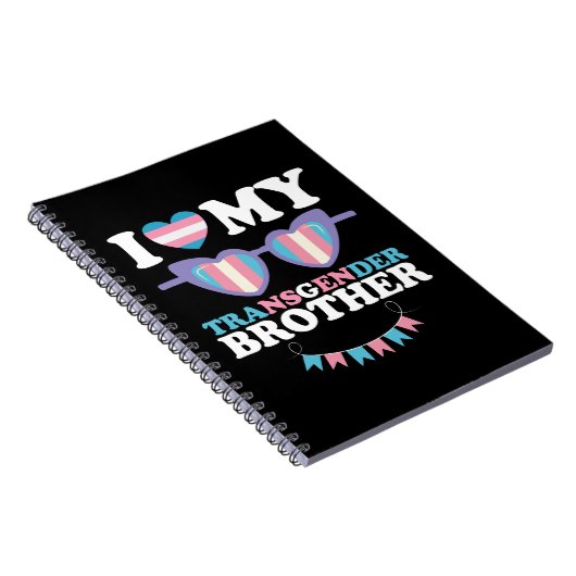 Carnet J'aime mon frère transgenre famille Trans LGBTQ (Côté Droit)