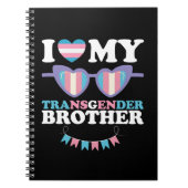Carnet J'aime mon frère transgenre famille Trans LGBTQ (Devant)