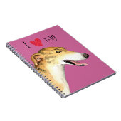 Carnet J'aime mon Greyhound (Côté Droit)