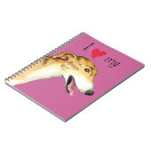 Carnet J'aime mon Greyhound (Côté gauche)