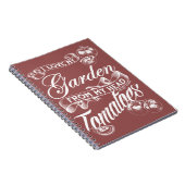 Carnet J'aime mon jardin (le texte blanc) (Côté Droit)