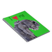 Carnet J'aime mon Kerry Blue Terrier (Côté Droit)