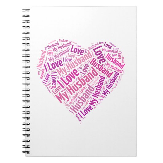 Carnet J'aime mon mari (Devant)