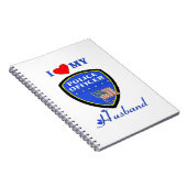 Carnet J'aime mon mari de police (Côté Droit)