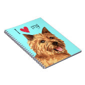 Carnet J'aime mon Norwich Terrier (Côté Droit)