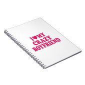 Carnet J'aime mon petit ami fou (Côté Droit)