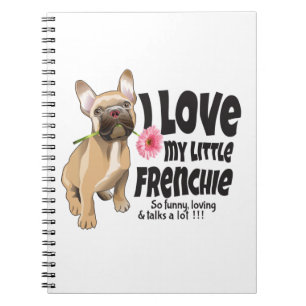 Carnet J'aime mon petit Français - French bulldog