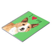 Carnet J'aime mon Podengo portugais Pequeno (Côté gauche)