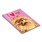 Carnet J'aime mon Pomeranian (Côté Droit)