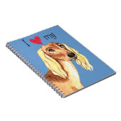 Carnet J'aime mon Saluki (Côté Droit)