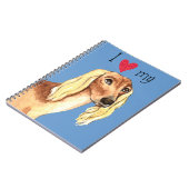 Carnet J'aime mon Saluki (Côté gauche)