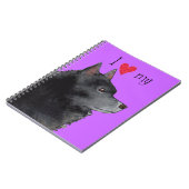 Carnet J'aime mon Schipperke (Côté gauche)
