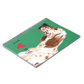 Carnet J'aime mon Setter anglais (Côté gauche)