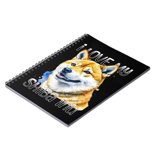 Carnet J'Aime Mon Shiba Inu | Propriétaire de chien (Côté gauche)