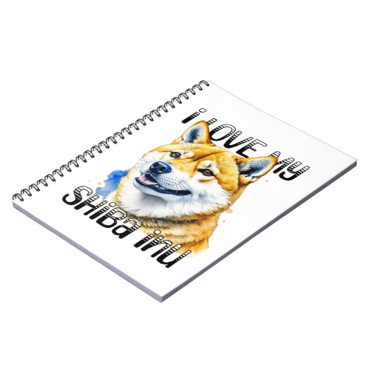 Carnet J'Aime Mon Shiba Inu | Propriétaire de chien (Côté gauche)