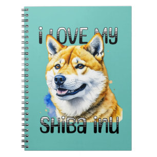 Carnet J'Aime Mon Shiba Inu Propriétaire de chien