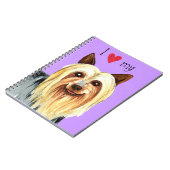 Carnet J'aime mon Silky Terrier (Côté gauche)