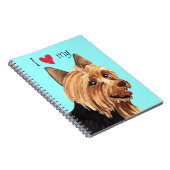 Carnet J'aime mon Terrier australien (Côté Droit)