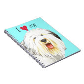 Carnet J'aime mon vieux chien anglais (Côté Droit)