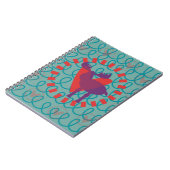 Carnet J'aime Moose Heart Doodle Nature Amour Design (Côté gauche)