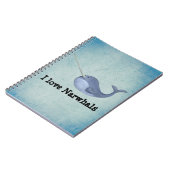 Carnet J'aime Narwhals (Côté gauche)