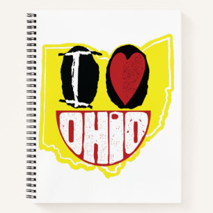 Carnet J'Aime Ohio Sourire Un Visage Heureux