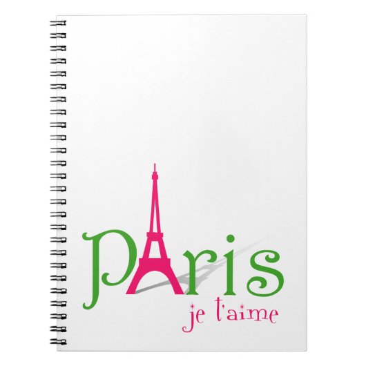 Carnet J'aime Paris (Devant)