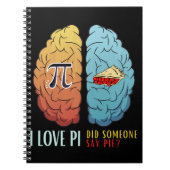 Carnet J'Aime Pi Quelqu'Un A Dit Pie (Devant)