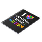 Carnet J'aime quelqu'un avec l'autisme (Côté gauche)