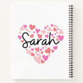 Carnet J'aime Sarah (Dos)