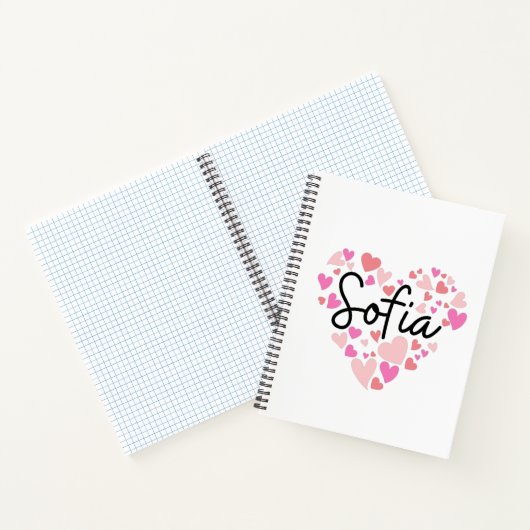 Carnet J'aime Sofia (Intérieur)