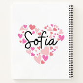 Carnet J'aime Sofia (Dos)