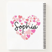 Carnet J'aime Sophia (Dos)