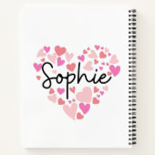 Carnet J'aime Sophie (Dos)