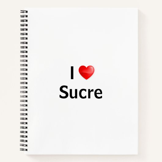 Carnet J'aime Sucre (Devant)
