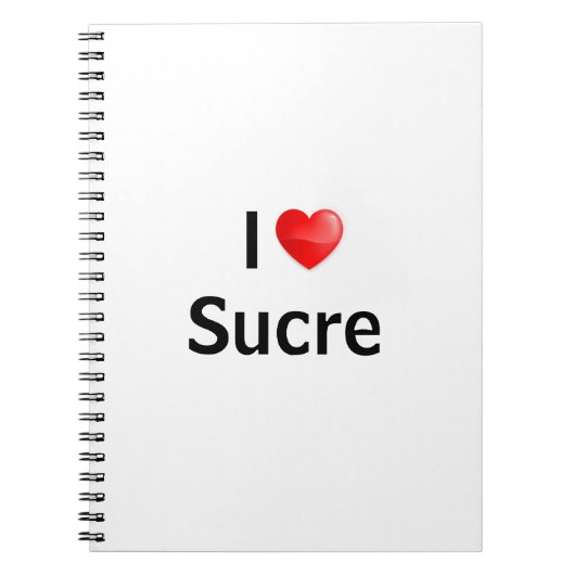 Carnet J'aime Sucre (Devant)